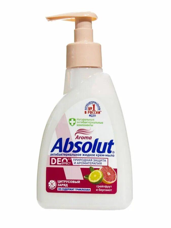 Жидкое мыло Весна Антибактериальное ABSOLUT Грейпфрут и бергамот 500 мл., флакон с дозатором
