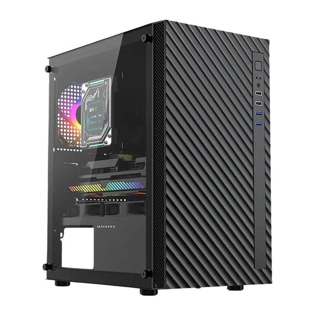 Корпус mATX Accord ACC-508, Mini-Tower, без БП, черный