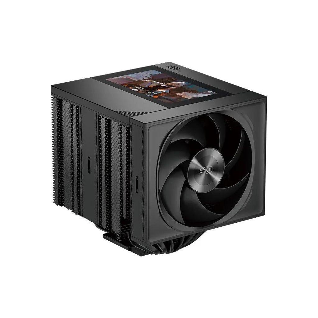 Устройство охлаждения (кулер) PCCOOLER RZ820 Display BK, LCD, 4-pin, нет подсветки, 140мм, черный, retail [rz820-bknwny-gl]