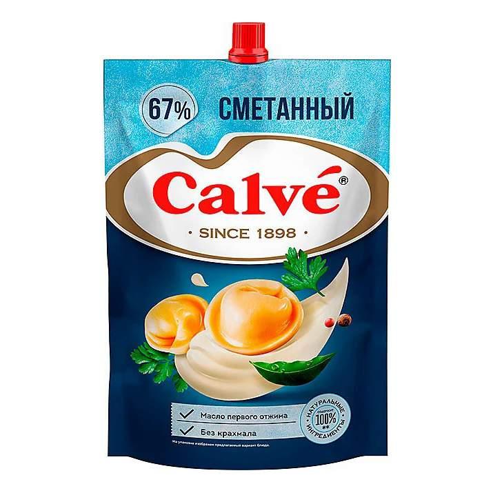 Майонез Calve сметанный 67% 700 гр., дой-пак с дозатором