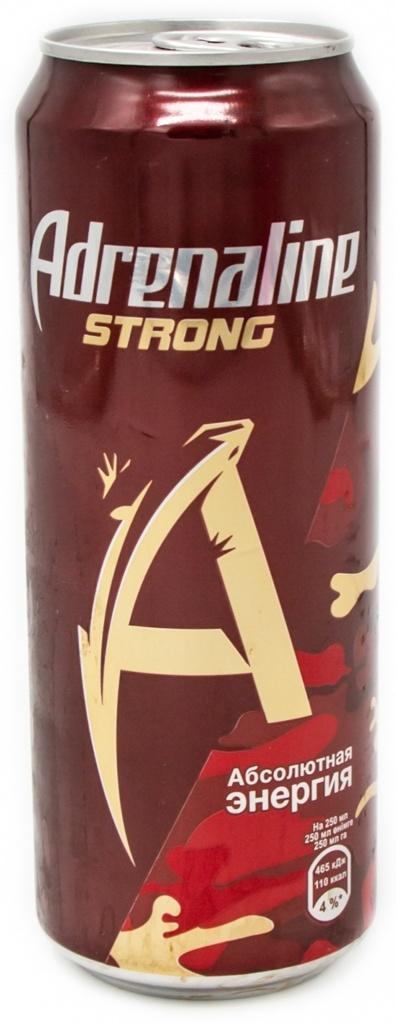 Напиток энергетический Adrenaline Strong 449 мл., ж/б