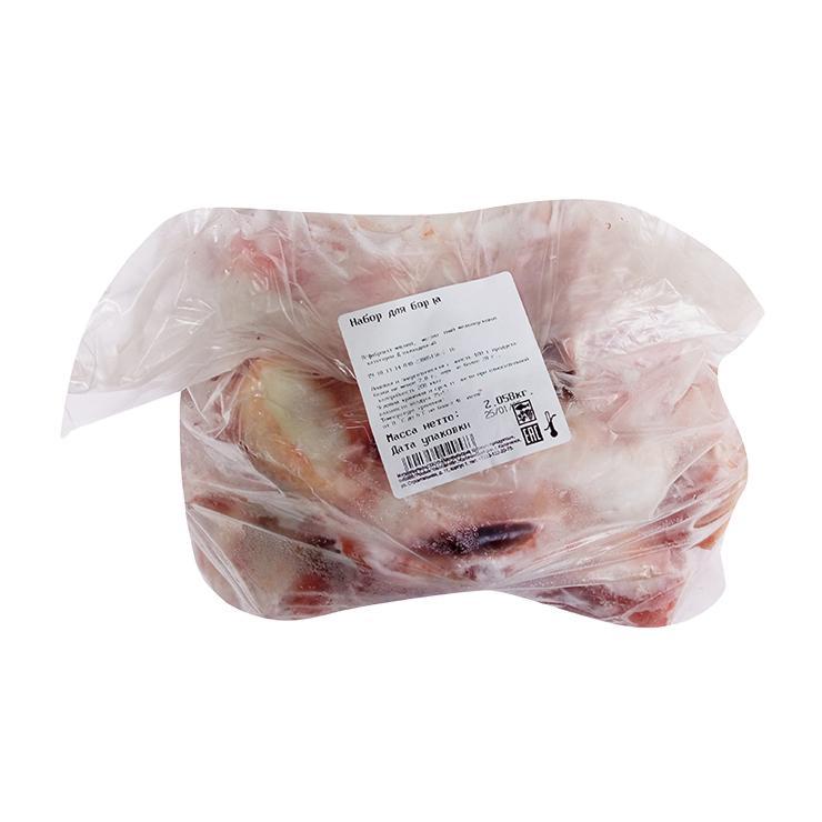 Набор для борща Калачинские мясные продукты охлажденный 2 кг., пакет