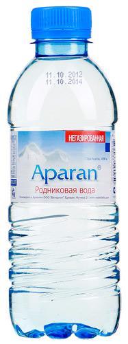 Вода негазированная Aparan родниковая 330 мл., ПЭТ