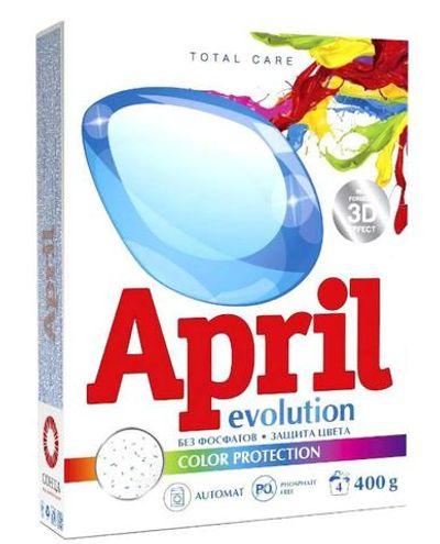 Порошок Eco Solution April Evolution стиральный color protection автомат 400 гр., картон
