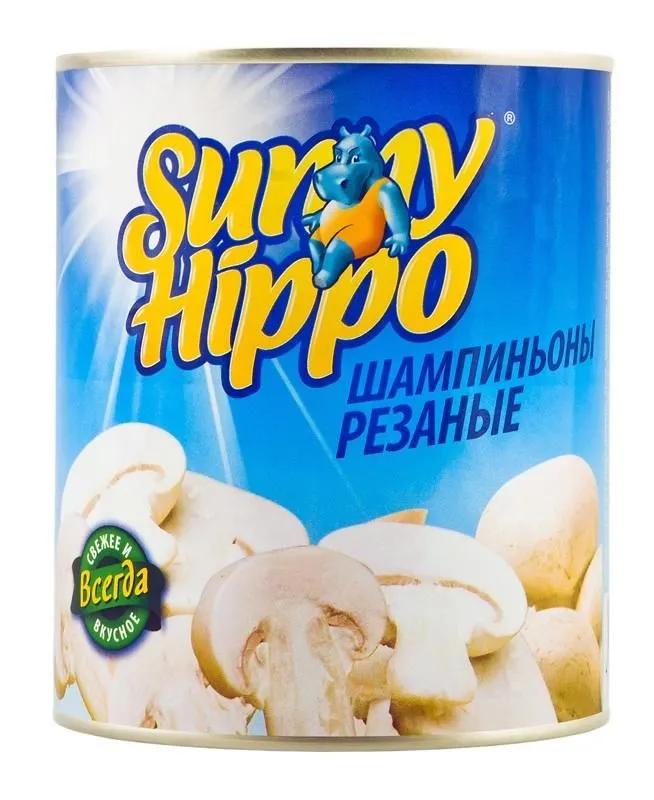 Грибы Sunny Hippo консервированные резаные 425 гр., ж/б