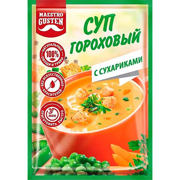 Суп Maestro Gusten гороховый с сухариками 16 гр., саше