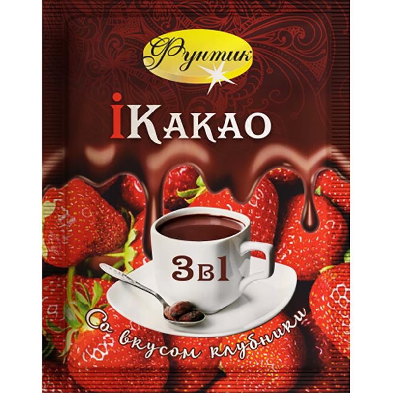 Какао 3 в 1 со вкусом Рома, Фунтик 200 гр., пластиковый пакет