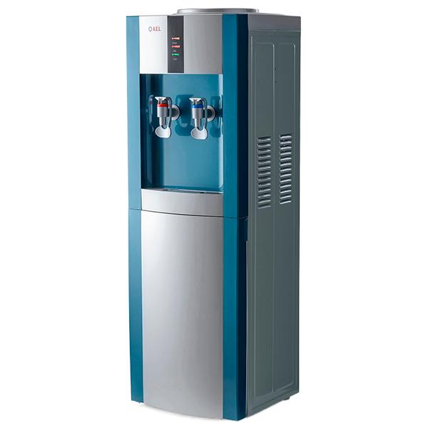Кулер AEL LD-AEL-47с marengo/silver электронный, напольный, шкаф 10л, маренго с серым