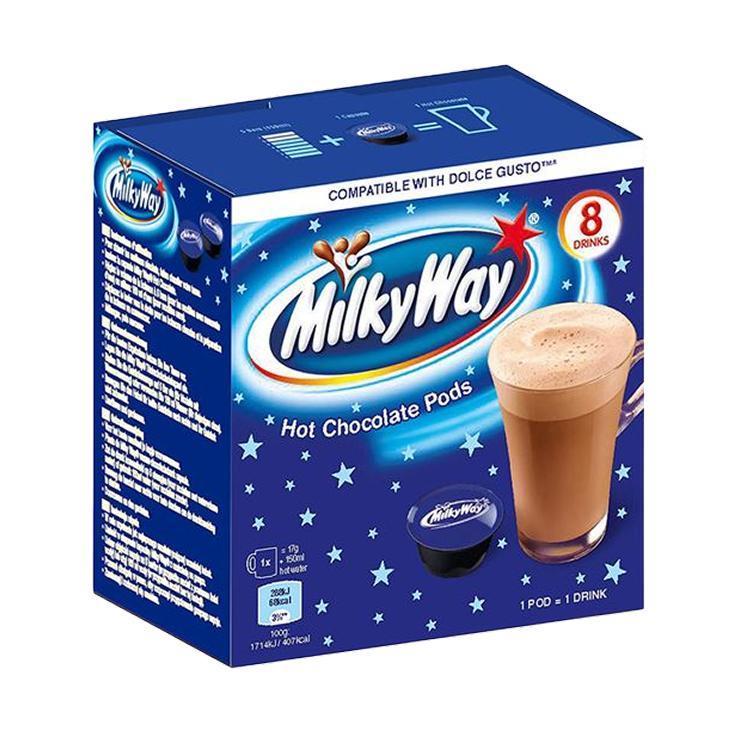Горячий шоколад Milky Way 8 капсул 120 гр., картон