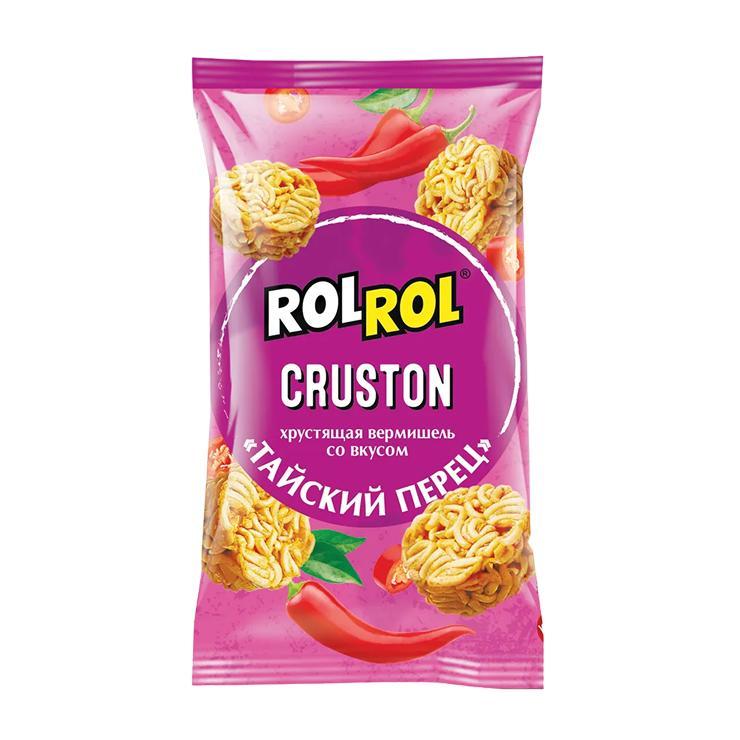 Снеки макаронные RolRol Cruston тайский перец 60 гр., флоу-пак