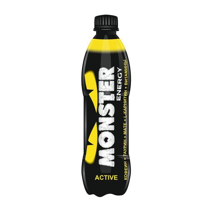Напиток энергетический Monster Energy Yellow Active 500 мл., ПЭТ