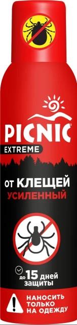 Аэрозоль Picnic Extreme от клещей усиленный 150 мл., баллон