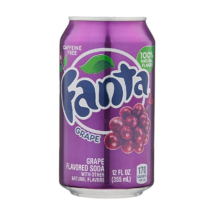 Напиток газированный Fanta виноград США 355 мл., ж/б