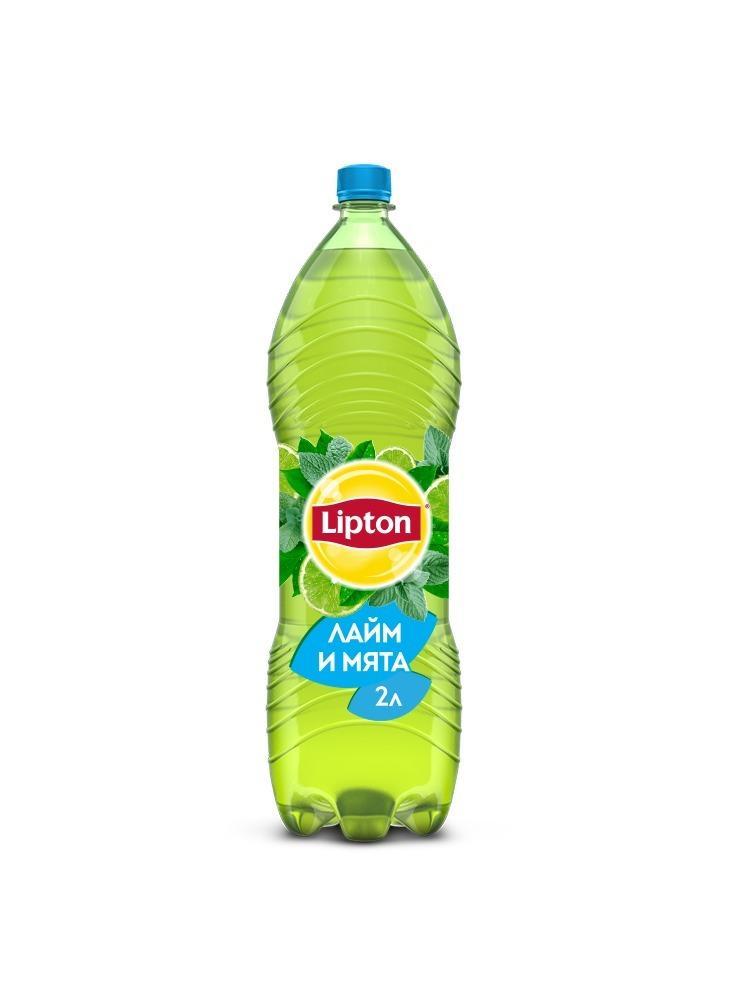Чай холодный Lipton зеленый лайм мята 2 л., ПЭТ