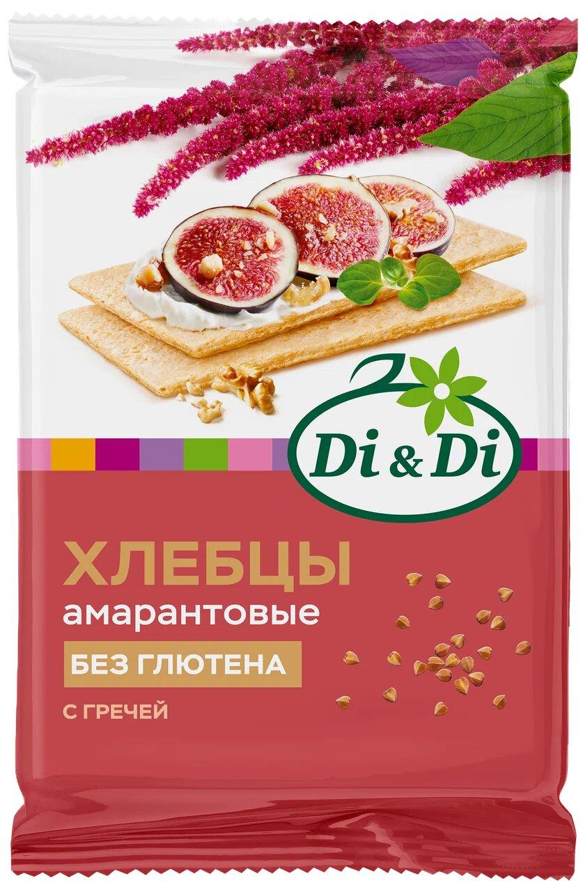 Хлебцы Di&Di амарантовые кукурузно-рисовые с топин и гречкой 100 гр., флоу-пак