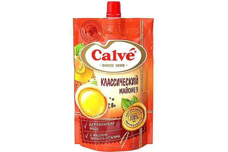 Майонез Calve классический 56% 200 гр., дой-пак с дозатором