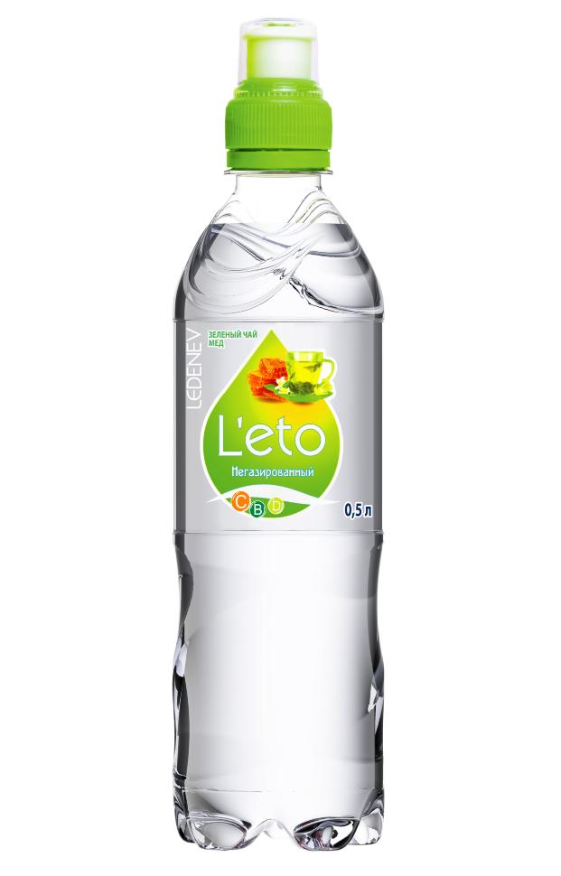 Вода негазированная Ledenev L'eto зеленый чай 500 мл., ПЭТ