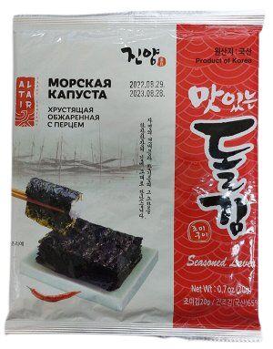 Капуста морская Саккурам сушеная обжаренная с красным перцем 20 гр., флоу-пак