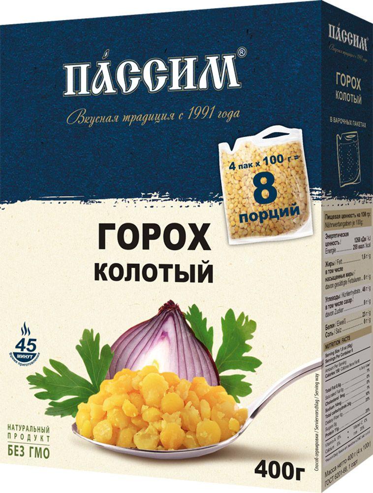 Горох колотый 4 пак., Passim, 400 гр., картон