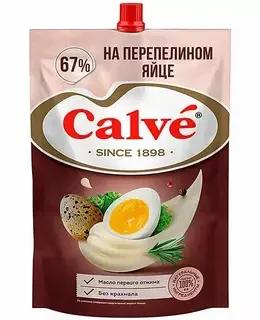 Майонез Calve на перепелинном яйце 67% 700 гр., дой-пак с дозатором