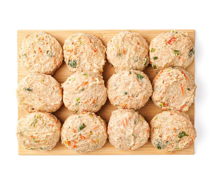 Биточки ВкусВилл Индейка-овощи замороженные 900 гр.