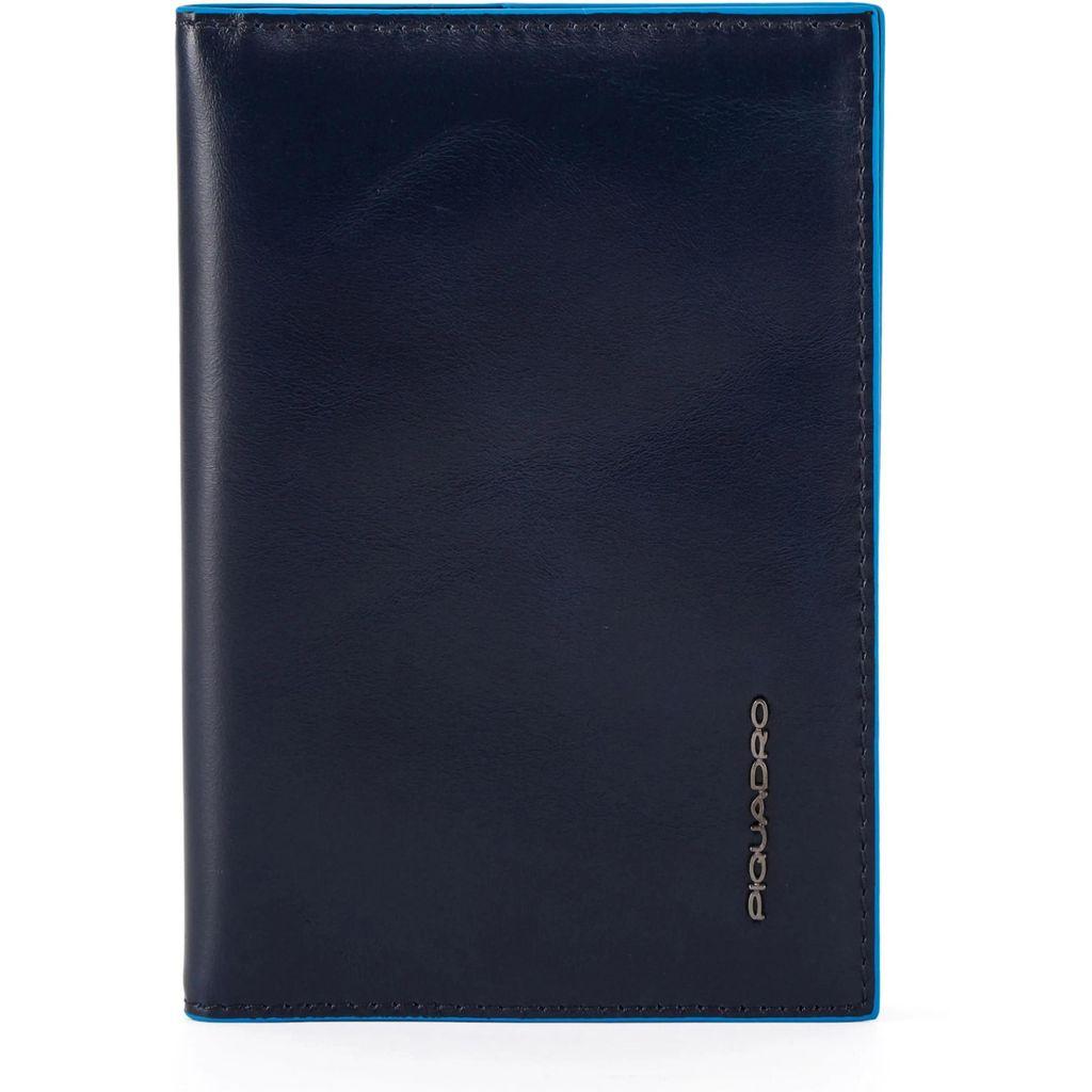 Обложка для паспорта PIQUADRO Blue Square PP5255B2/BLU2 синий кожа натуральная