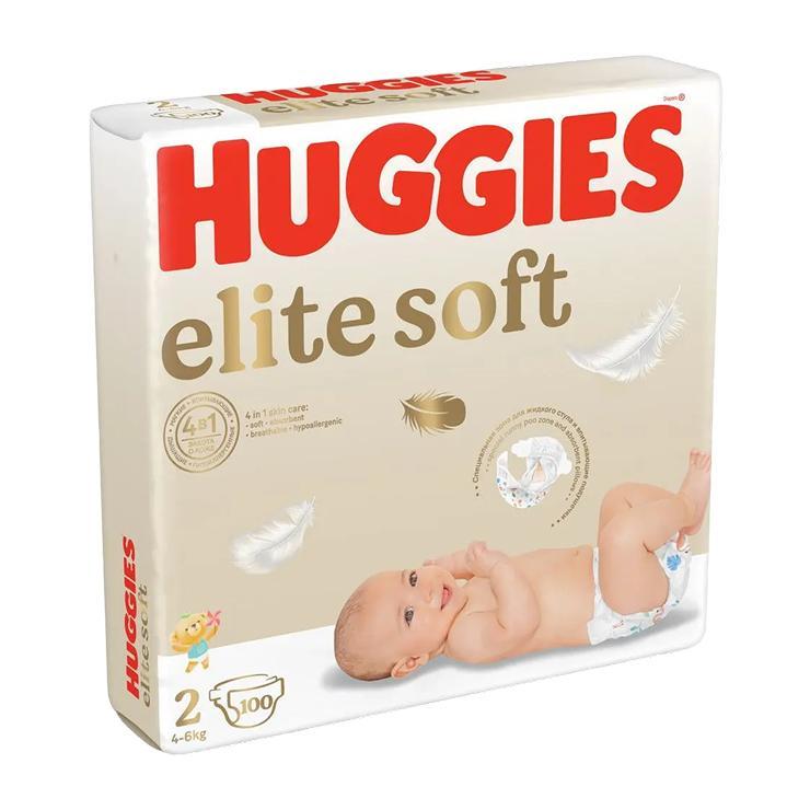 Подгузники Huggies Elite Soft 2 4-6 кг. 100 шт., пакет