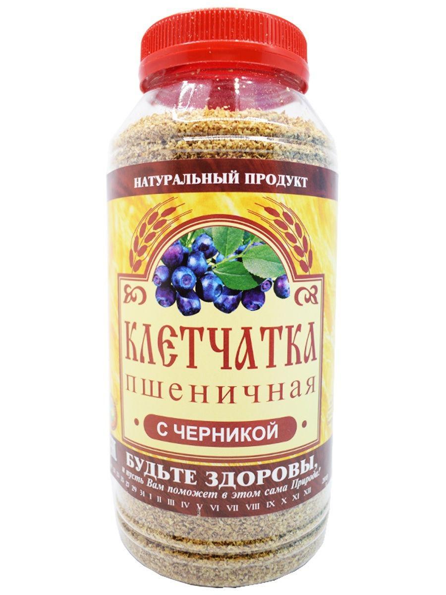 Клетчатка СибТар Пшеничная черника 270 гр., пластик