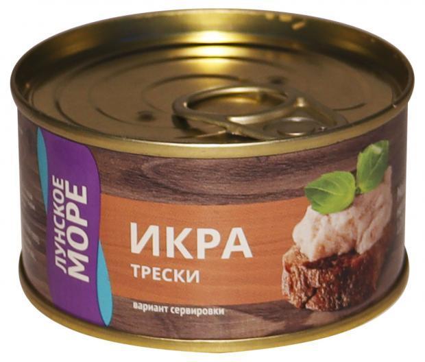 Икра Лунское море трески 120 гр., ж/б
