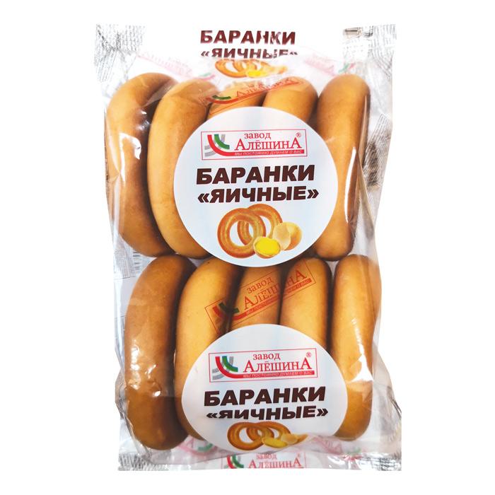 Баранка Завод Алешина Яичная 390 гр., флоу-пак