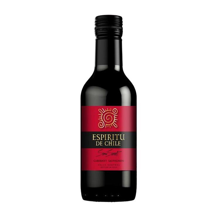 Вино ESPIRITU DE CHILE Cabernet Sauvignon красное полусладкое ординарное 12% Чили 187 мл., стекло