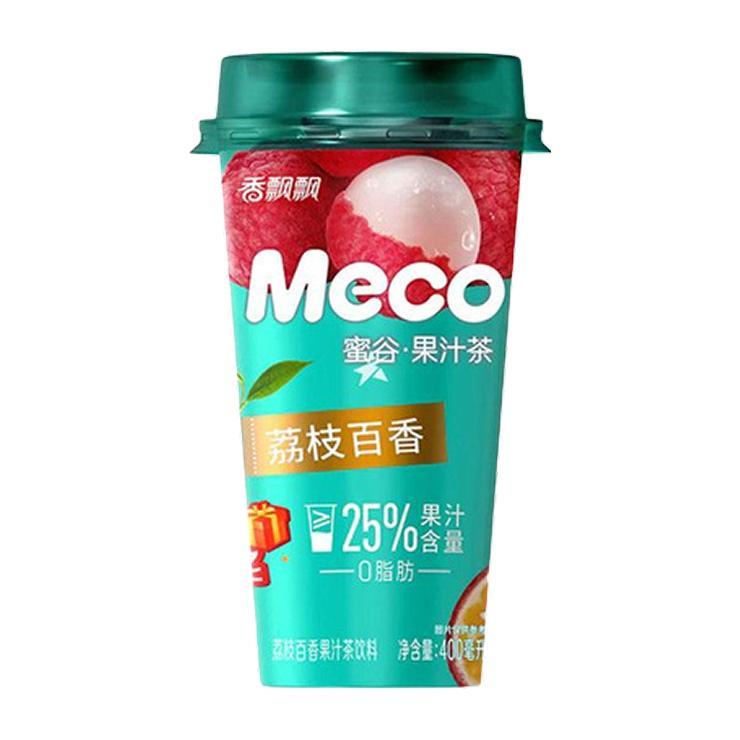 Чай холодный Meco фруктовый вкус личи и маракуйи 400 мл., стакан