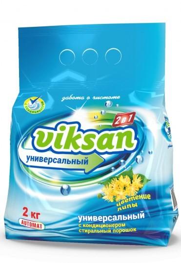 Стиральный порошок Viksan Цветение липы 2в1 с кондиционером