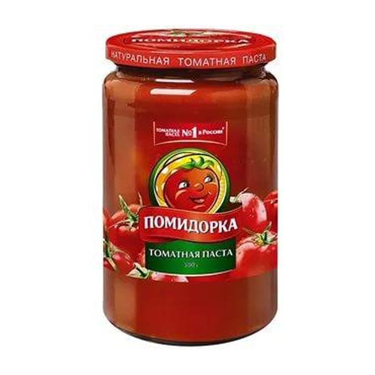 Томатная паста Помидорка 480 гр., стекло