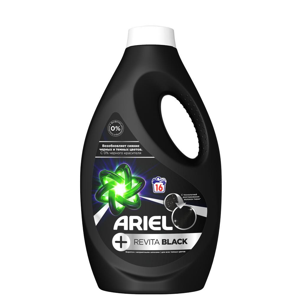 Гель Ariel Revitablack синтетическое жидкое для стирки, 1,04 л., ПЭТ