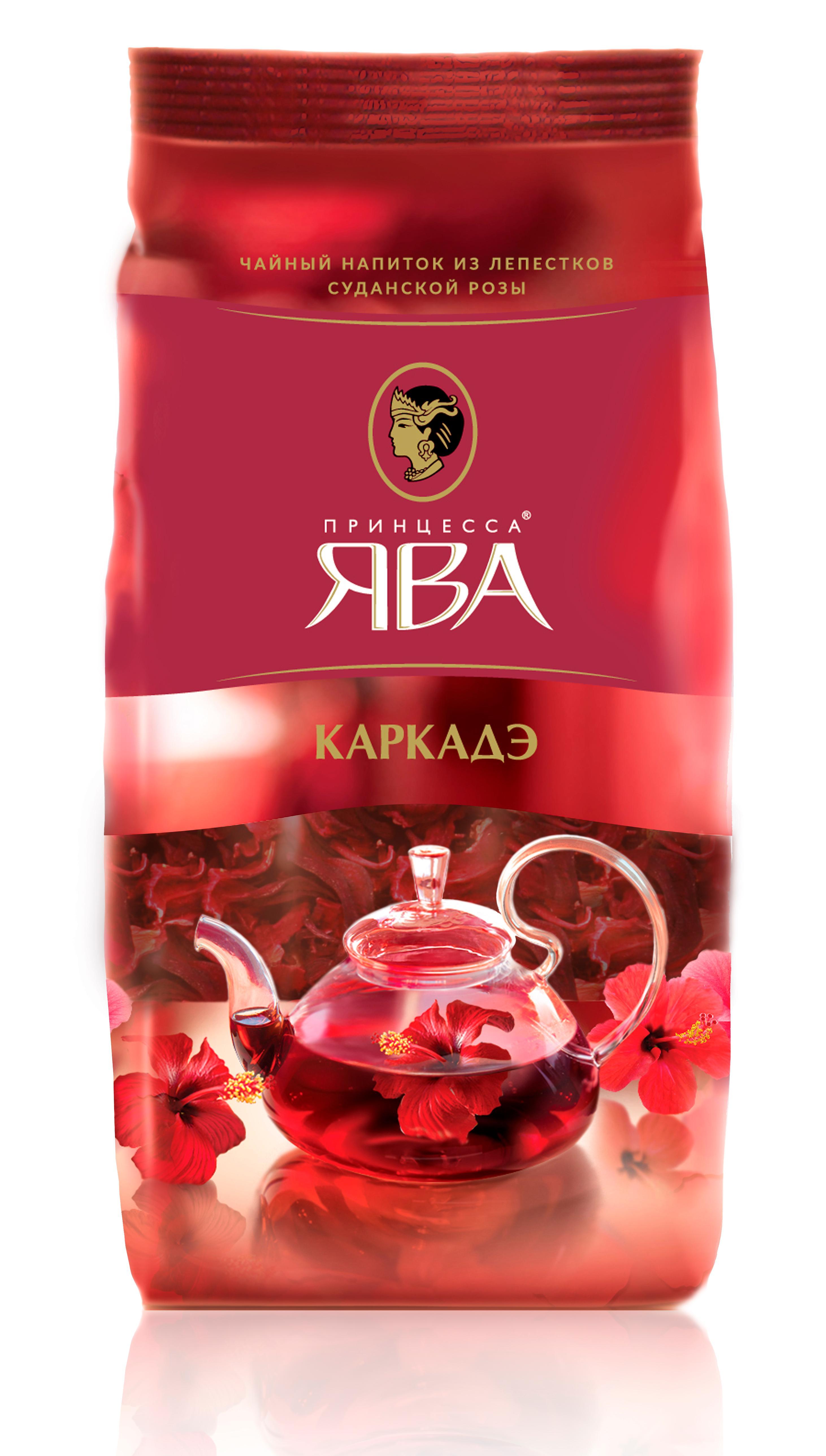 Чай Принцесса Ява Каркаде листовой 80 гр., флоу-пак