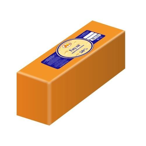 Сычужный продукт сзмж Гауда ориг 50% Юговской комбинат 4 кг., в/у