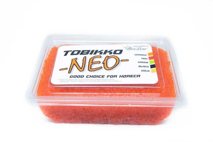 Икра Sea Star оранжевая тобико нео 500 гр., пластиковая упаковка
