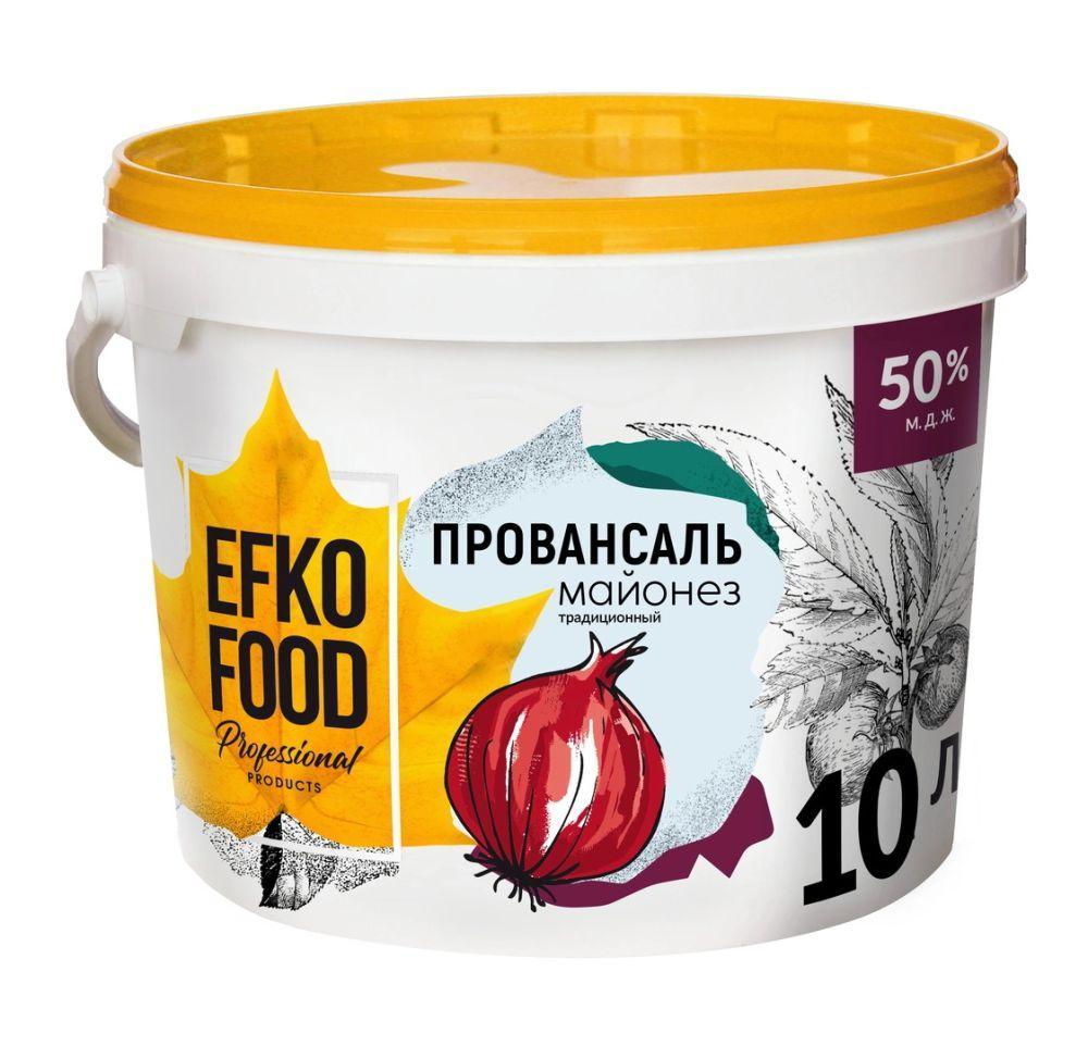 Майонез Efko Food Professional 50% 9,34 кг., пластиковая упаковка