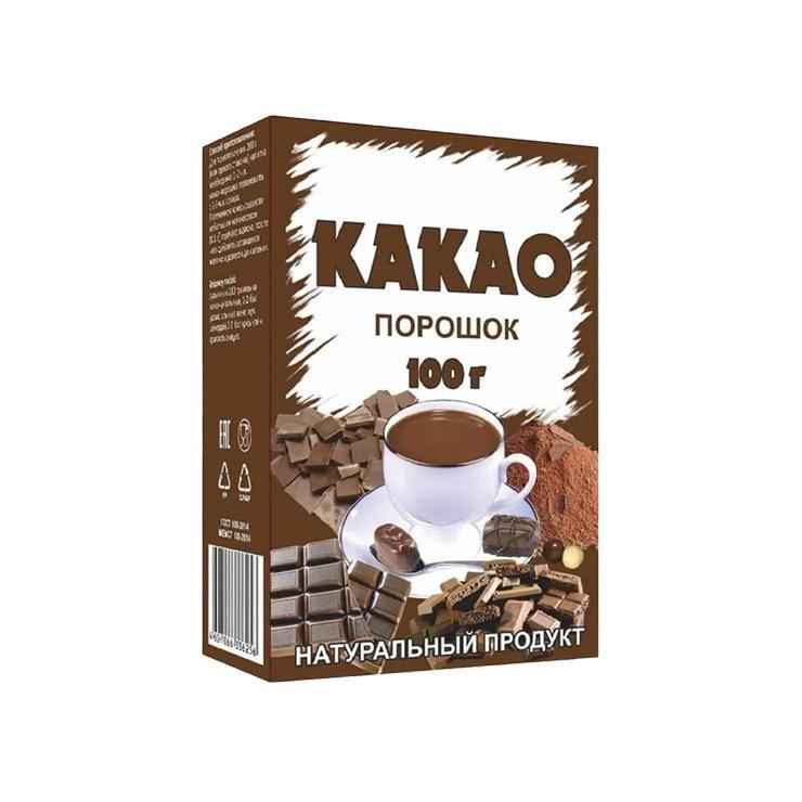 Какао-порошок ГОСТ 100 гр., картон