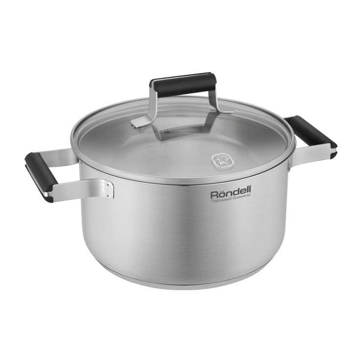 Кастрюля Rondell Bayoneta RDS-1807, нержавеющая сталь, с крышкой 3,1 л., картон