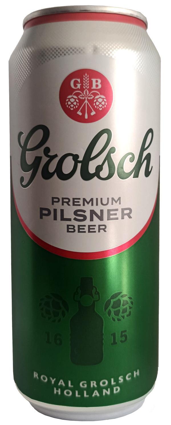 Пиво Grolsch Premium Pilsner светлое пастеризованное фильтрованное 5% 500 мл., ж/б