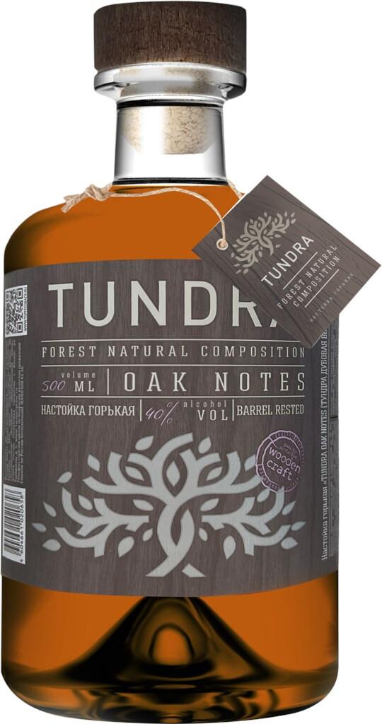 Настойка Tundra горькая дубовая выдержка Oak notes, 500 мл., стекло