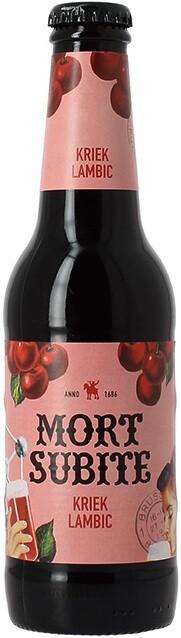 Пиво Mort Subite Kriek Lambic алк 4.5% 330 мл., стекло