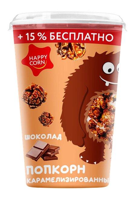 Воздушная кукуруза Happy Corn Шоколад 100 гр., картон