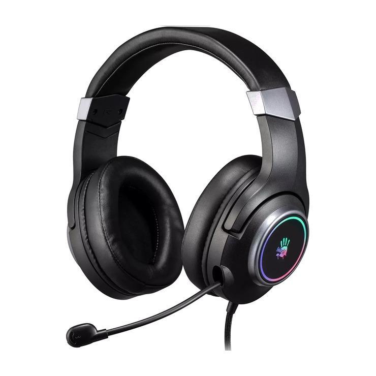 Гарнитура игровая A4TECH Bloody G350, для компьютера, мониторные, проводные, черный [g350 usb/ black]