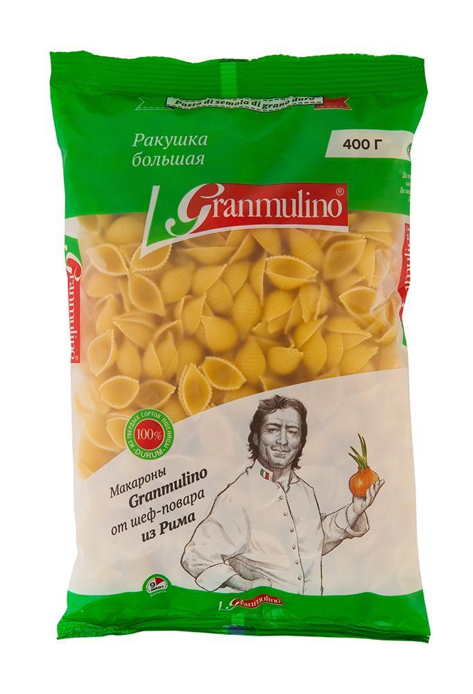 Изделия макаронные Granmulino Ракушка большая 400 гр., флоу-пак