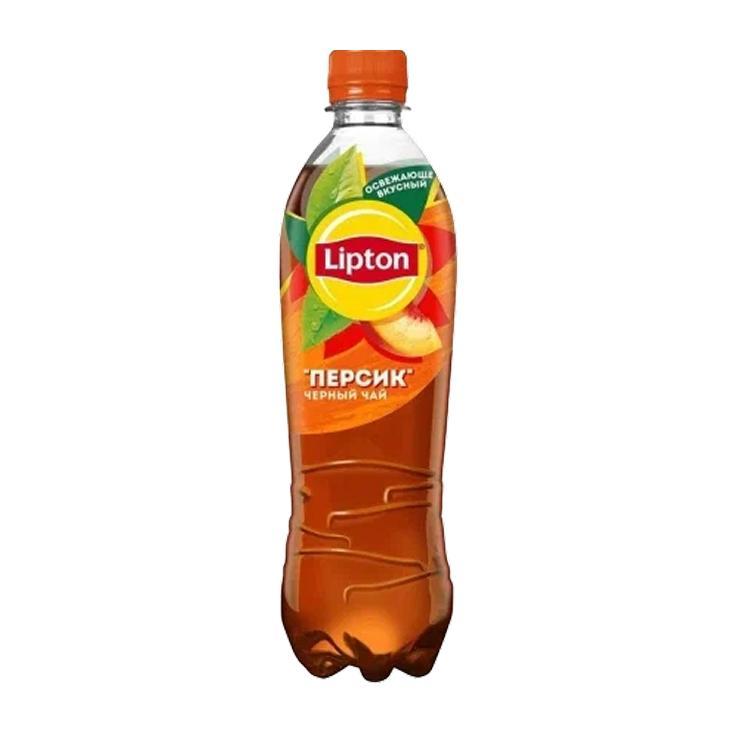 Чай холодный Lipton черный персик Россия 500 мл., ПЭТ