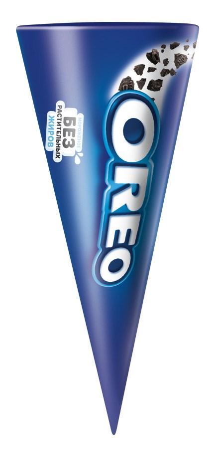 Мороженое рожок Oreo nestle с дробленым печеньем 73 гр., флоу-пак