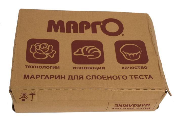 Маргарин Марго для слоеного теста 70% 10 кг., картон